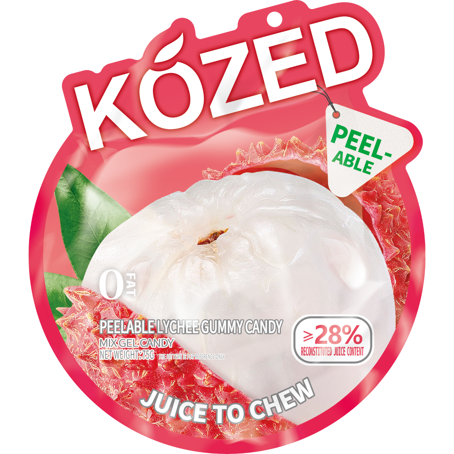 Kozed Peelable Gummy Lychee Candy