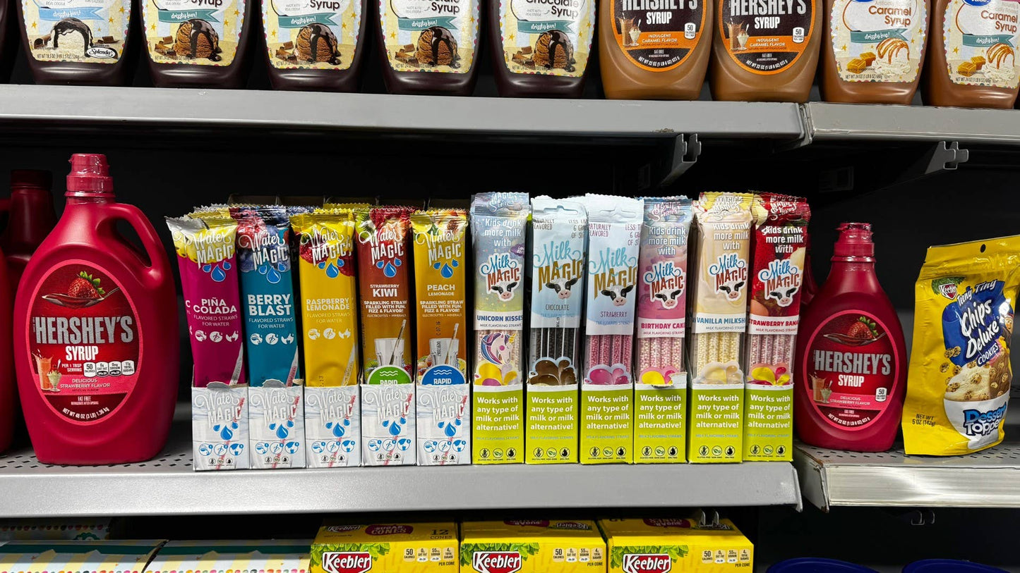 WaterMagic Electrolyte Peach Lemonade Water Flavoring Straws