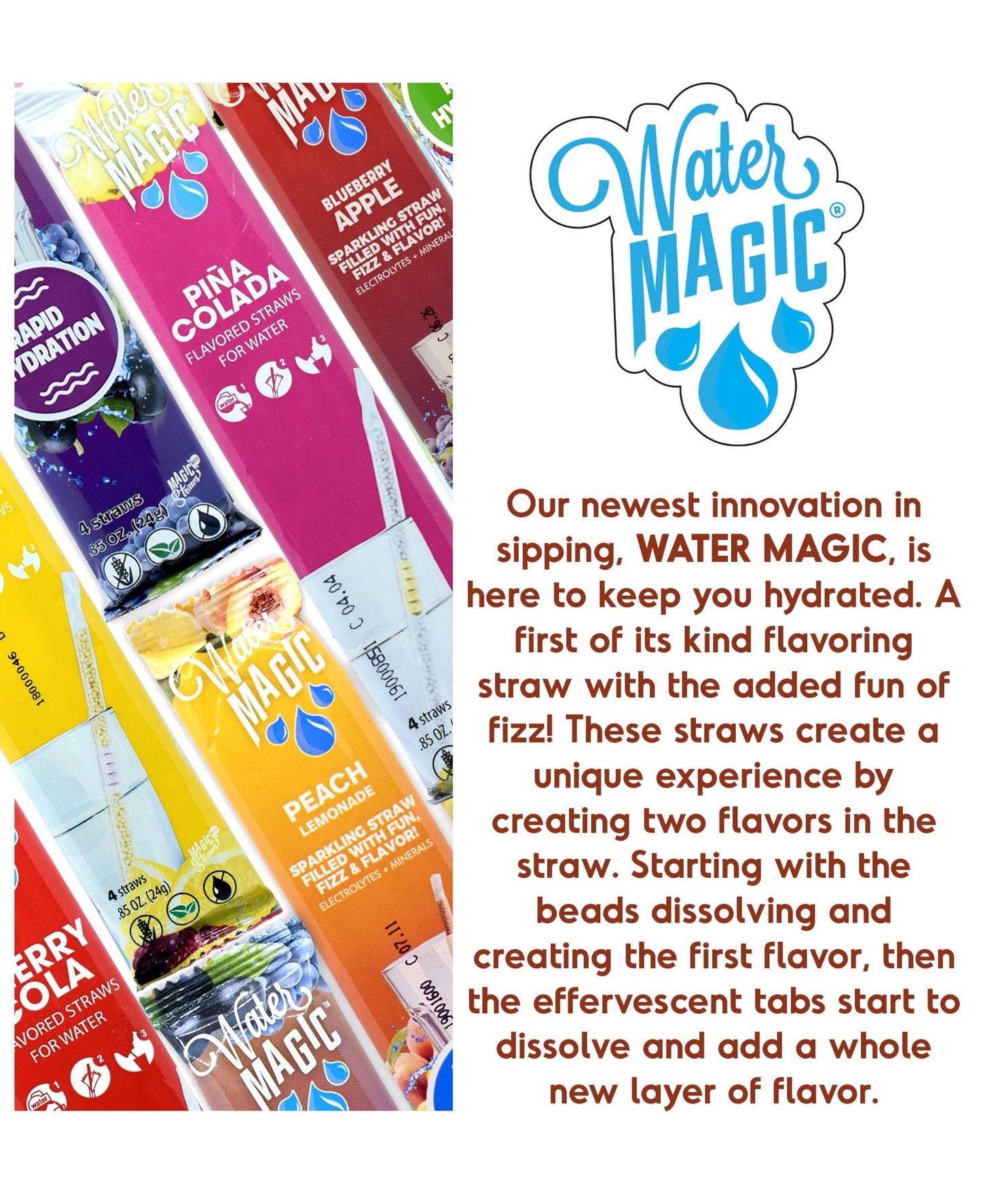 Water Magic Raspberry Lemonade Water Flavoring Straws