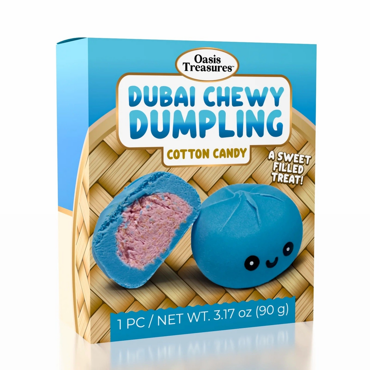 Oasis Treasures Cotton Candy Dubai Chewy Dumpling 3.17 oz package