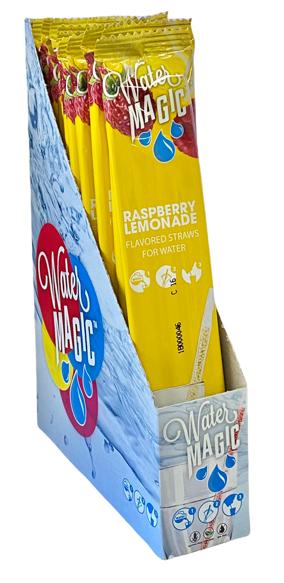 Water Magic Raspberry Lemonade Water Flavoring Straws