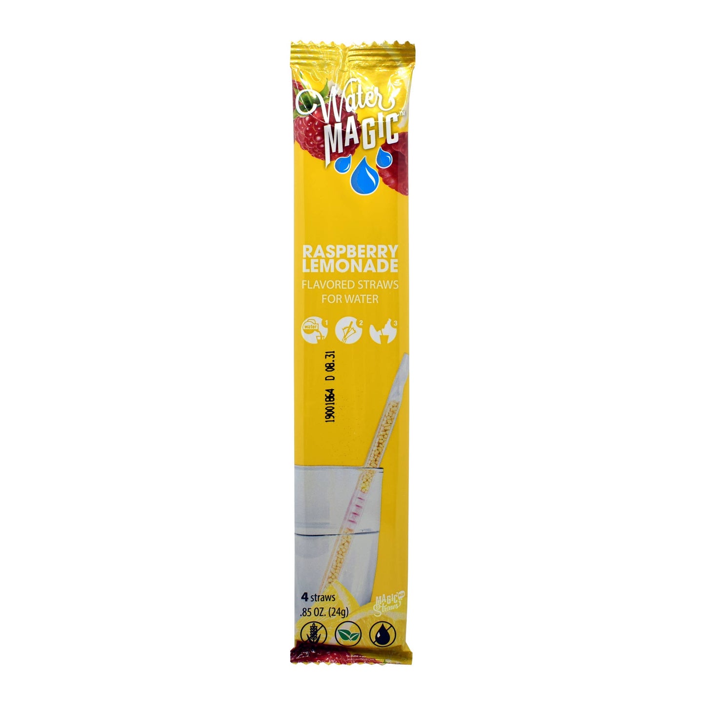 Water Magic Raspberry Lemonade Water Flavoring Straws