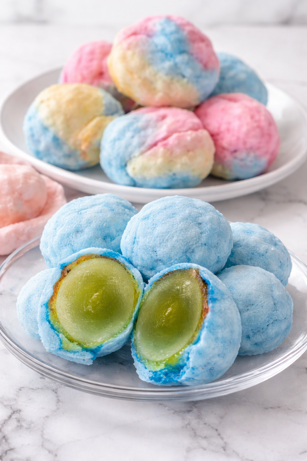 Cotton Candy Covered Grapes